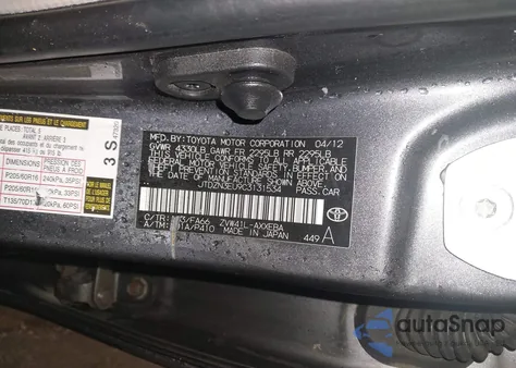 2012 Toyota Prius V Three from USA, damaged, VIN JTDZN3EU9C3131534